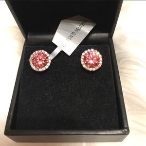 Swarovski Rose Gold Earrings